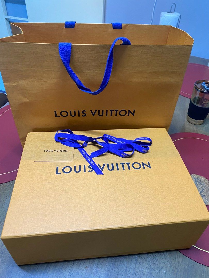 Authentic Louis Vuitton Gift Bag Paper Shopping Bags, Box, Ribbon, and dust  bag