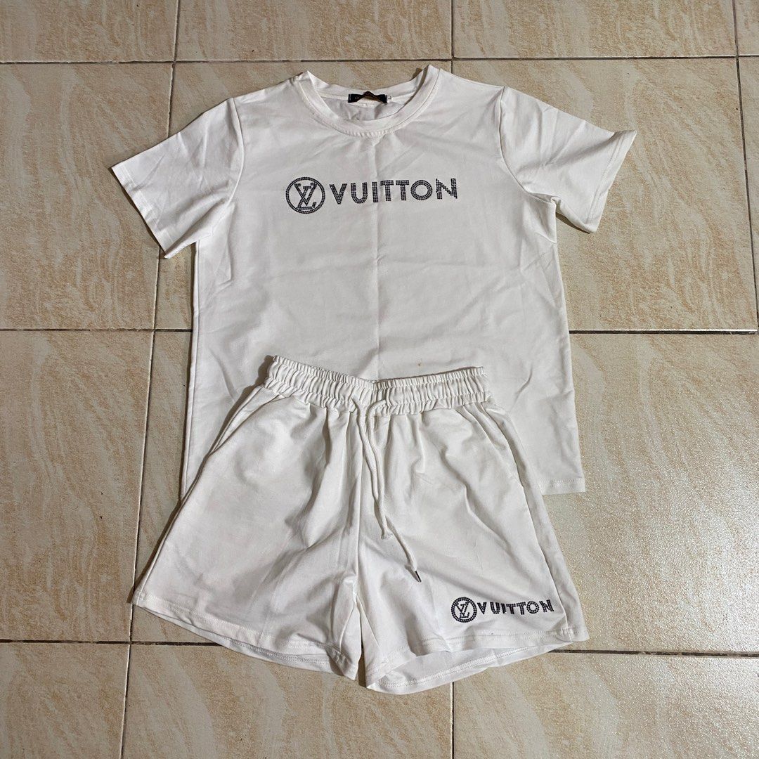 Korean Fashion Louis Vuitton White Terno Shorts (Free Size