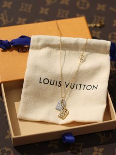 Shop Louis Vuitton Precious nanogram tag necklace (M00599) by