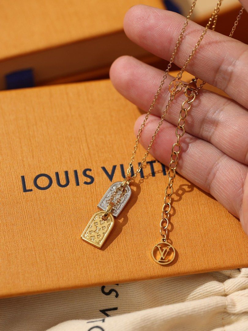 Louis Vuitton Precious nanogram tag necklace (M00599)