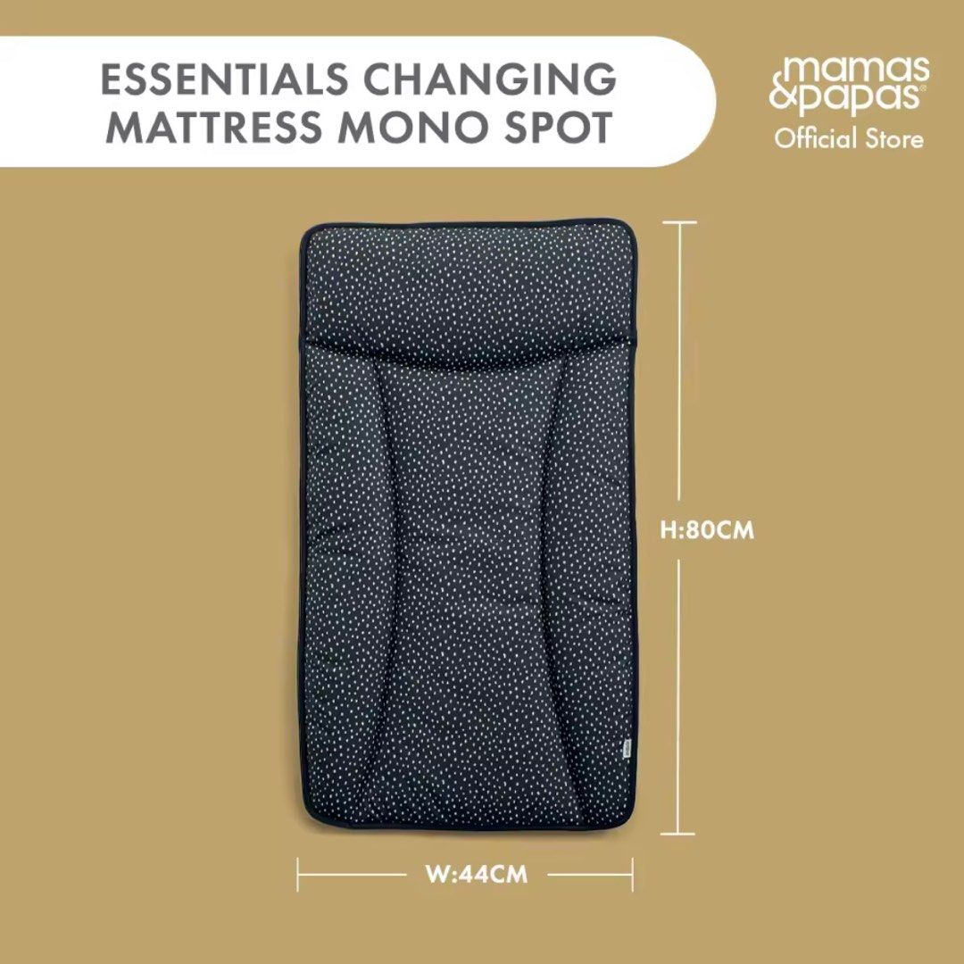 Mamas and Papas Essentials Waterproof Changing Mattress (Category: Changing Mats & Accessories) located in Santa Maria. Submitted by kaboochi (Listing ID 1252747012, Image 1). Description: Mamas and Papas Essentials Waterproof Changing Mattress 💯 Authentic. ✅ Brand new. Color/Style: Mono Spot ✅ Reversible spotted design ✅ for Easy and Mess-Free Diaper Changes 🏷️ Payment via GCash or bank transfer. 📦 Shipping fee c/o buyer..