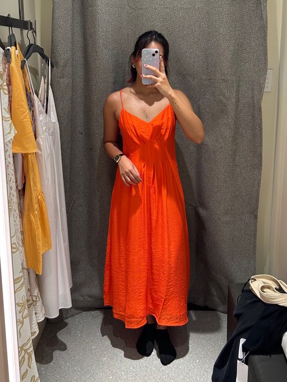 Mango Orange Dress Women s Fashion Dresses Sets Dresses on