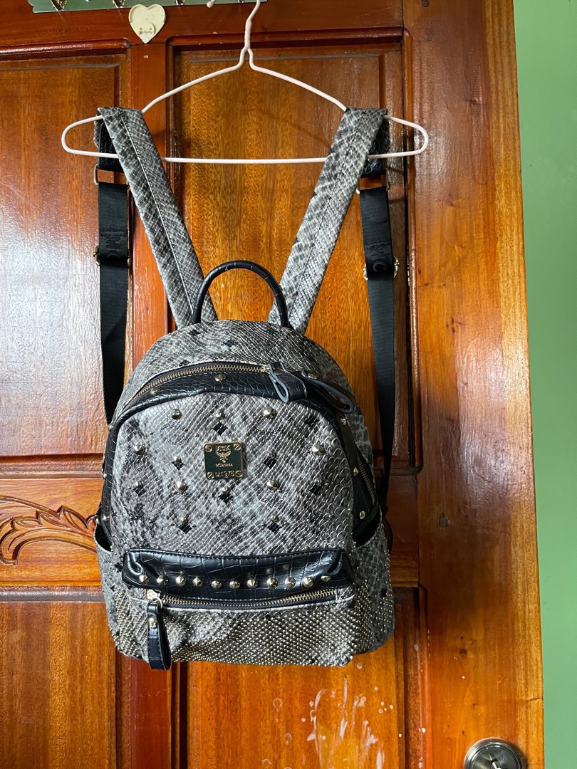 MCM Phyton Snake Skin Backpack