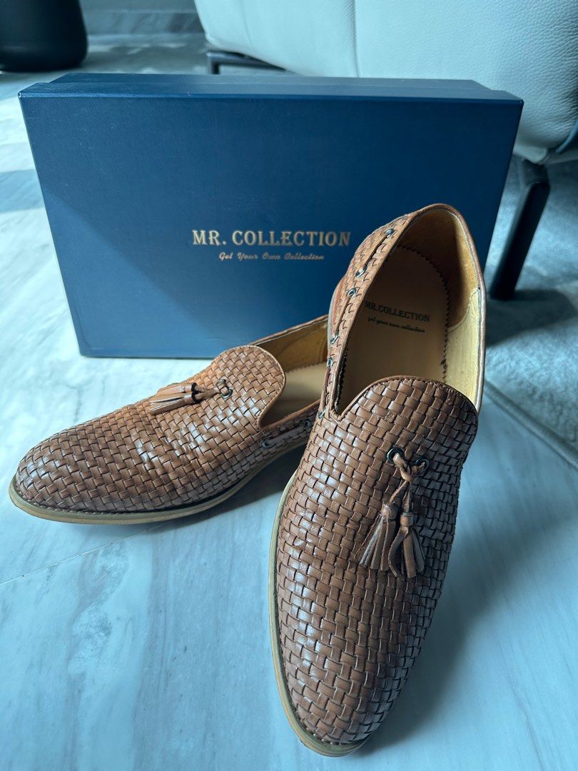Brown dress loafers for men clearance