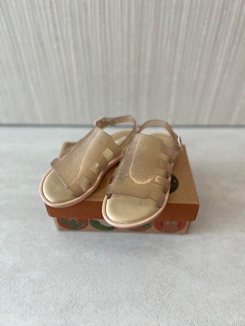 Mini Melissa Sandals in Gold Size US 12 Babies Kids Babies