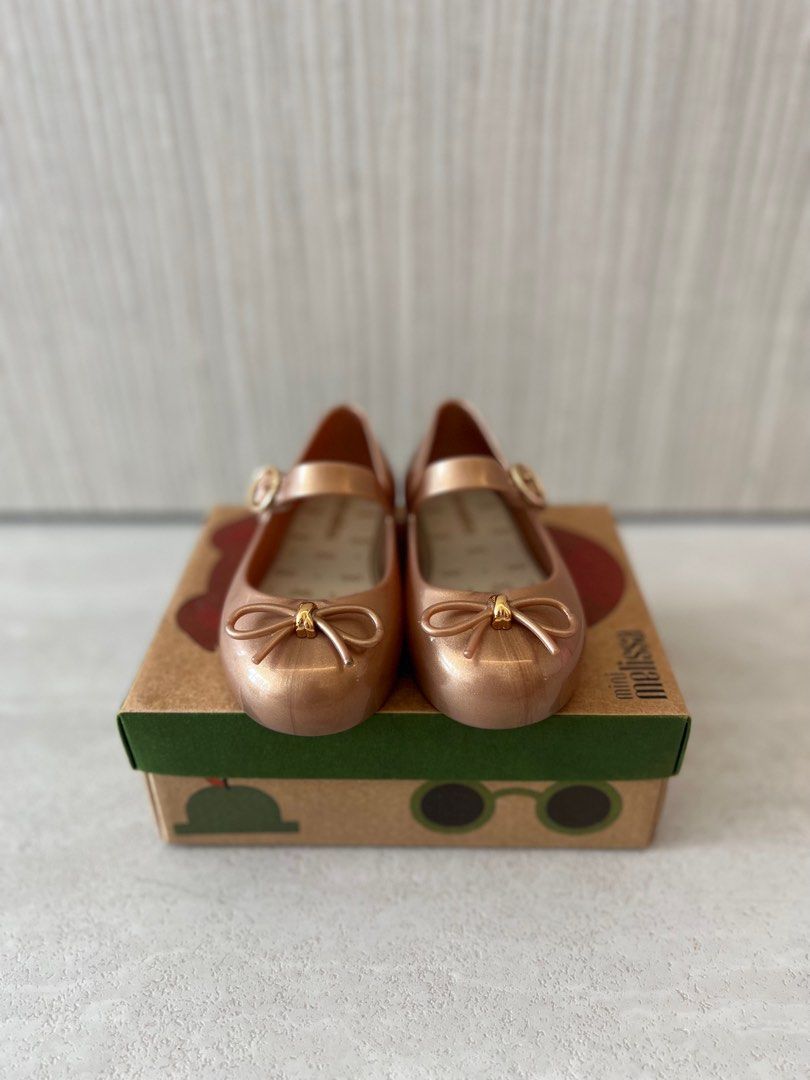 Mini Melissa Shoes Sweet Love BB in Rose Gold