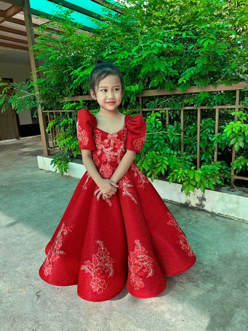 Modern Filipiniana Gown for Rent Babies Kids Babies Kids