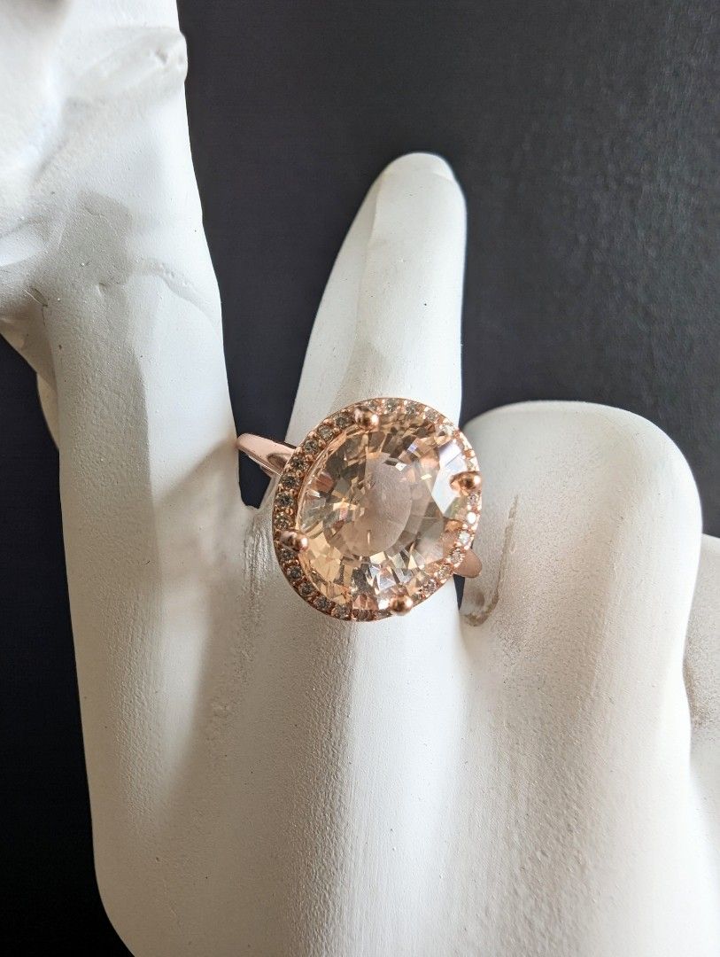 Salmon morganite on sale