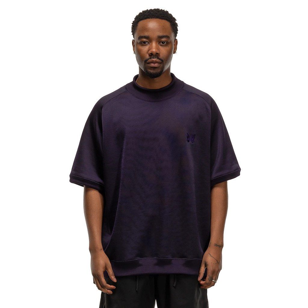 全新現貨！Needles Mock Neck Tee Eggplant 紫色中高領上衣Tee T-shirt