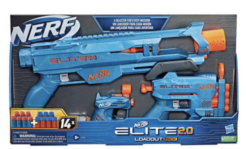 Nerf - elite 2.0 - blaster volt sd -1 - 6 fléchettes nerf