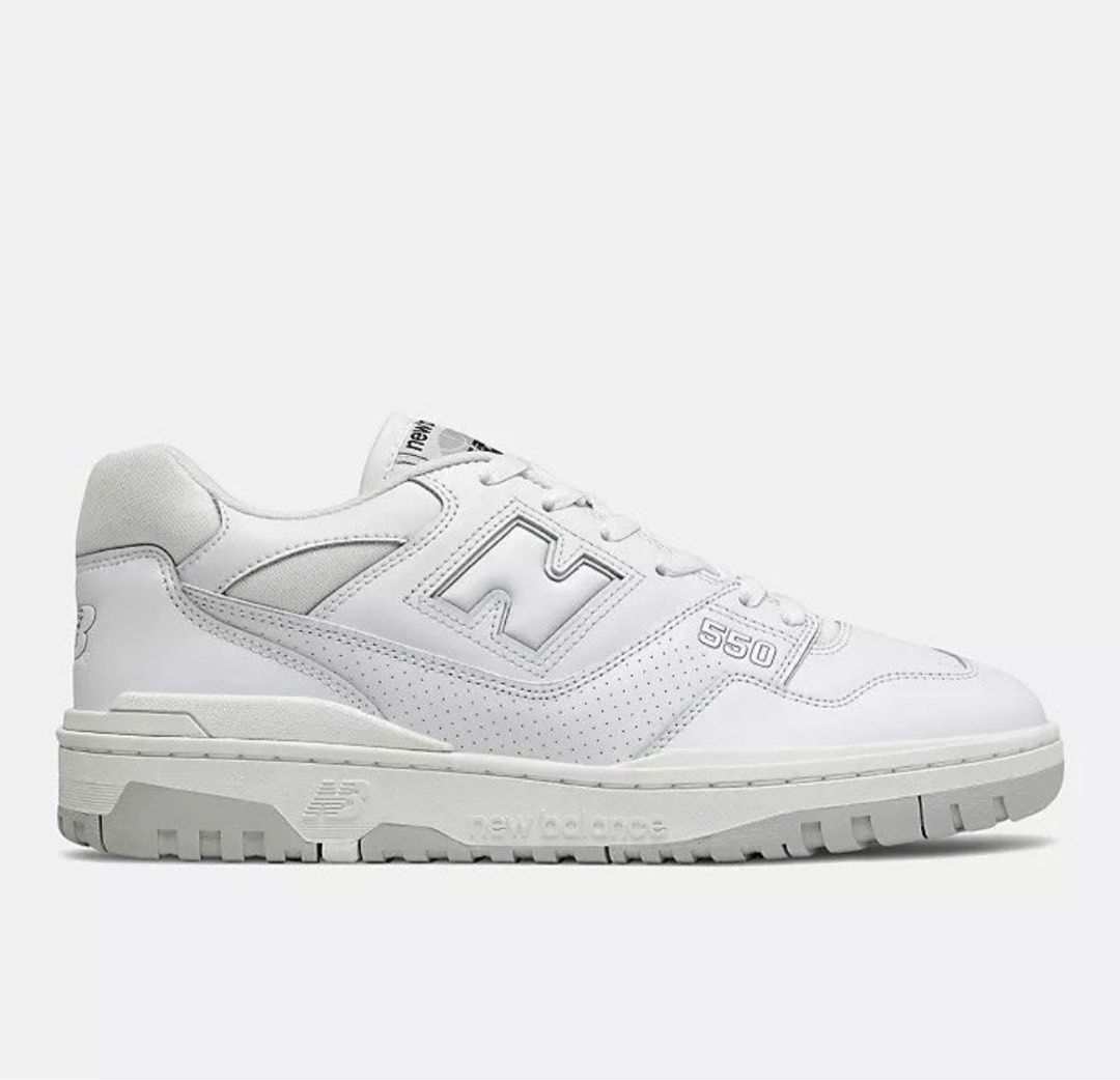 New Balance 550 white grey, Women's Fashion, Footwear, Sneakers on ...