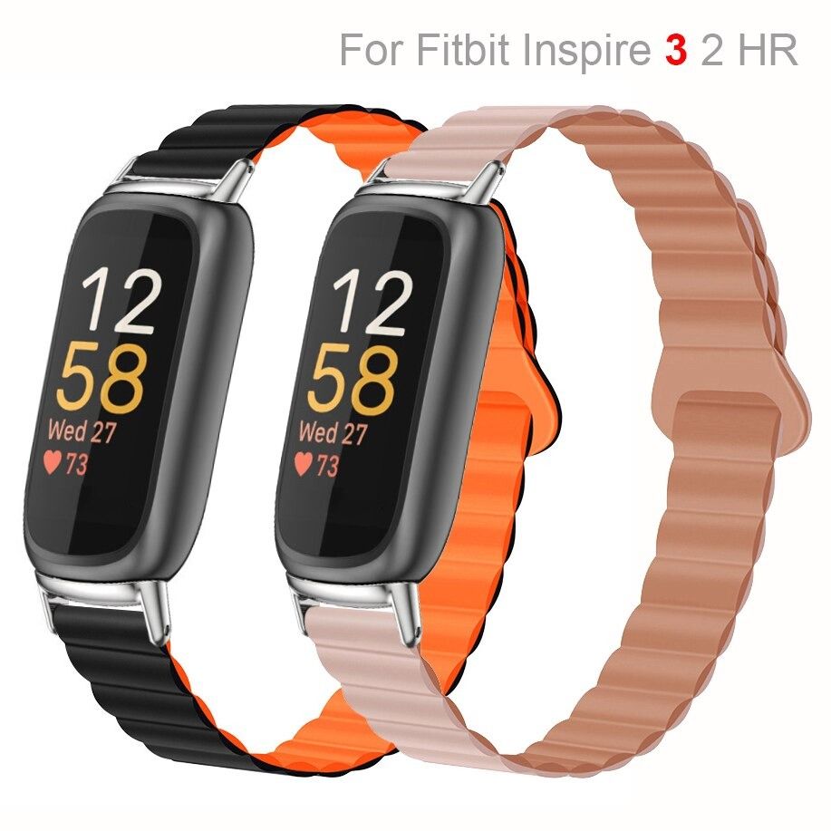 New Magnetic Band Loop For Fitbit Inspire 3 2 Soft Silicone Watch