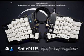 New Sofle PLUS by xcmkb split keyboard pimoroni trackball horizontal ...