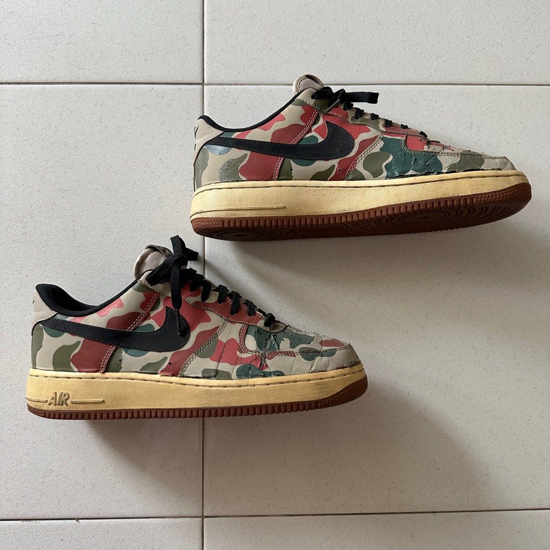 Nike air force top 1 low reflective camo