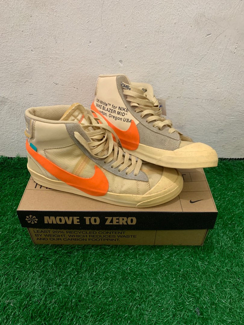 Nike blazer off white orange store