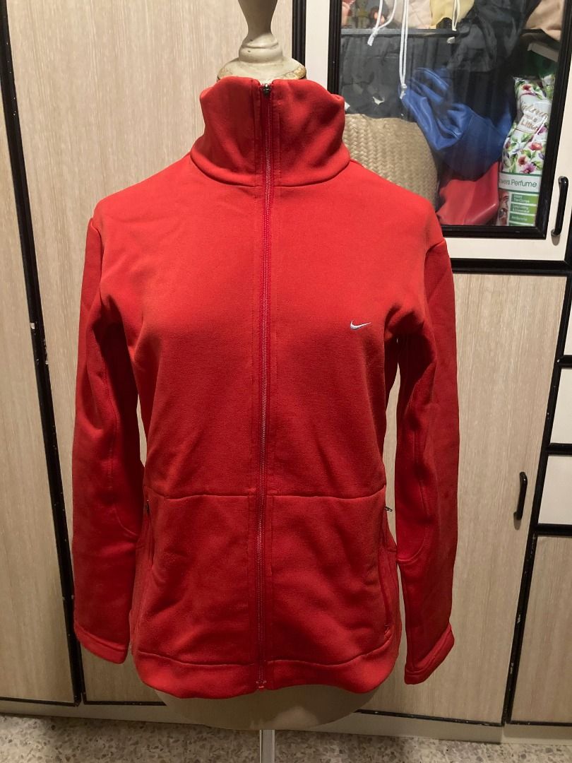 Red nike clearance jacket womens