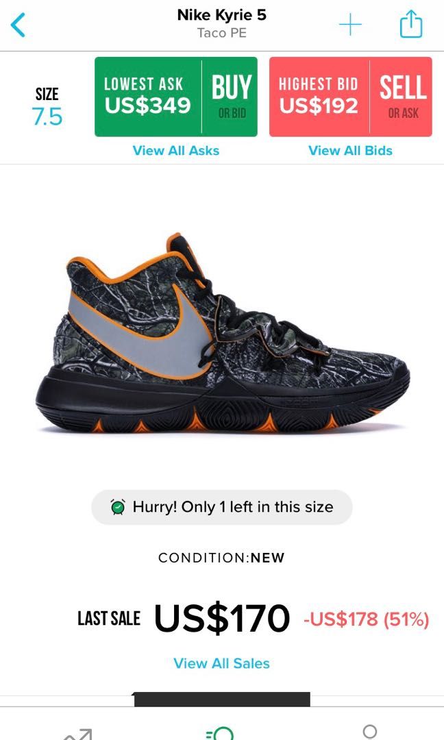 Nike kyrie 5 taco for sale sales