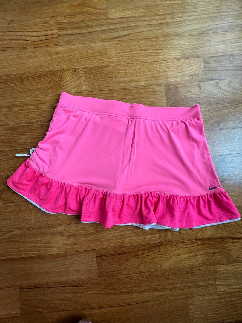 hot pink nike tennis skirt