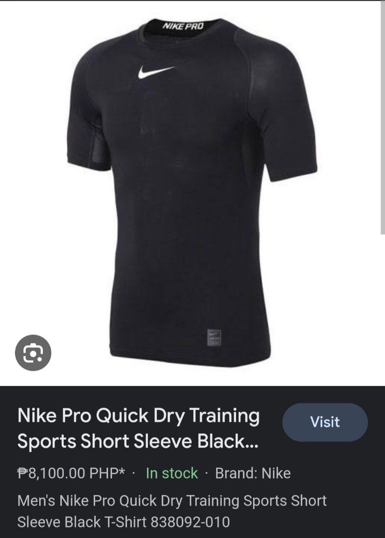 Nike Pro Quick Dry Shirt Men s Fashion Tops Sets Tshirts