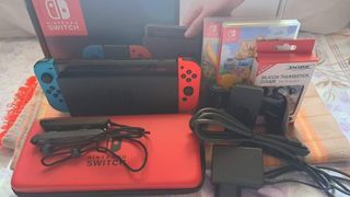 Nintendo Switch with Box, Games, and Complete Accessories