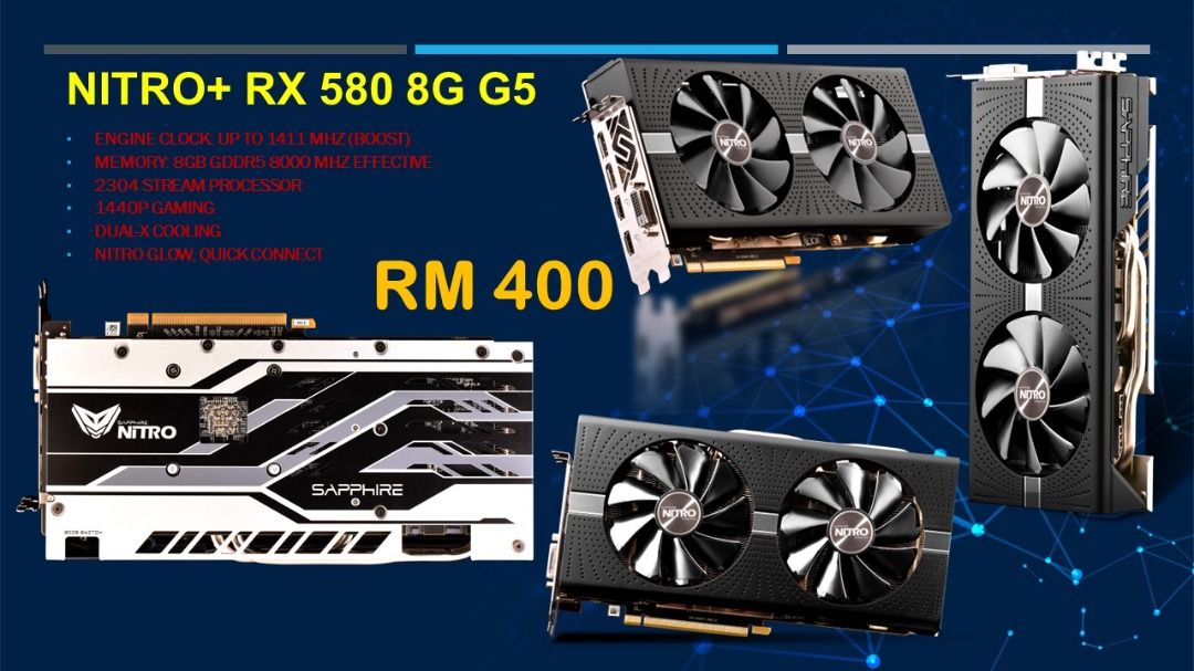 NITRO RX 580 8G G5 Computers Tech Parts Accessories Other