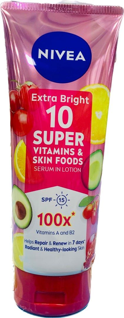 NIVEA BODY LOTION EXTRA BRIGHT SUPER 10 320ML (Category: Body Care) located in Imus. Submitted by foodhaveit24 (Listing ID 1252791721, Image 1). Description: .