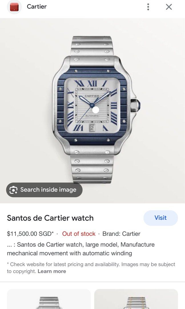 Cartier santos de cartier large outlet