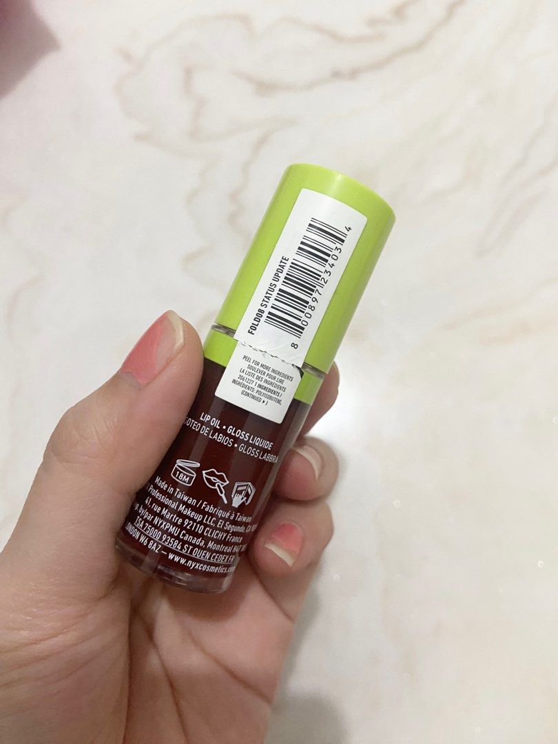 Nyx Lip Oil Status Update, Kesehatan & Kecantikan, Rias Wajah di