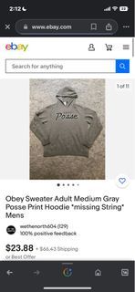 Obey Posse grey hoodie