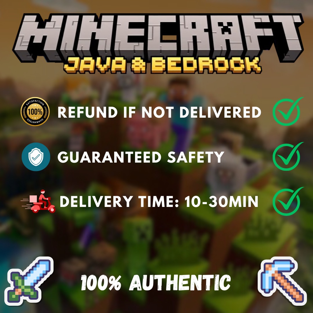 Official Minecraft Java & Bedrock Edition, Video Gaming, Video Games ...