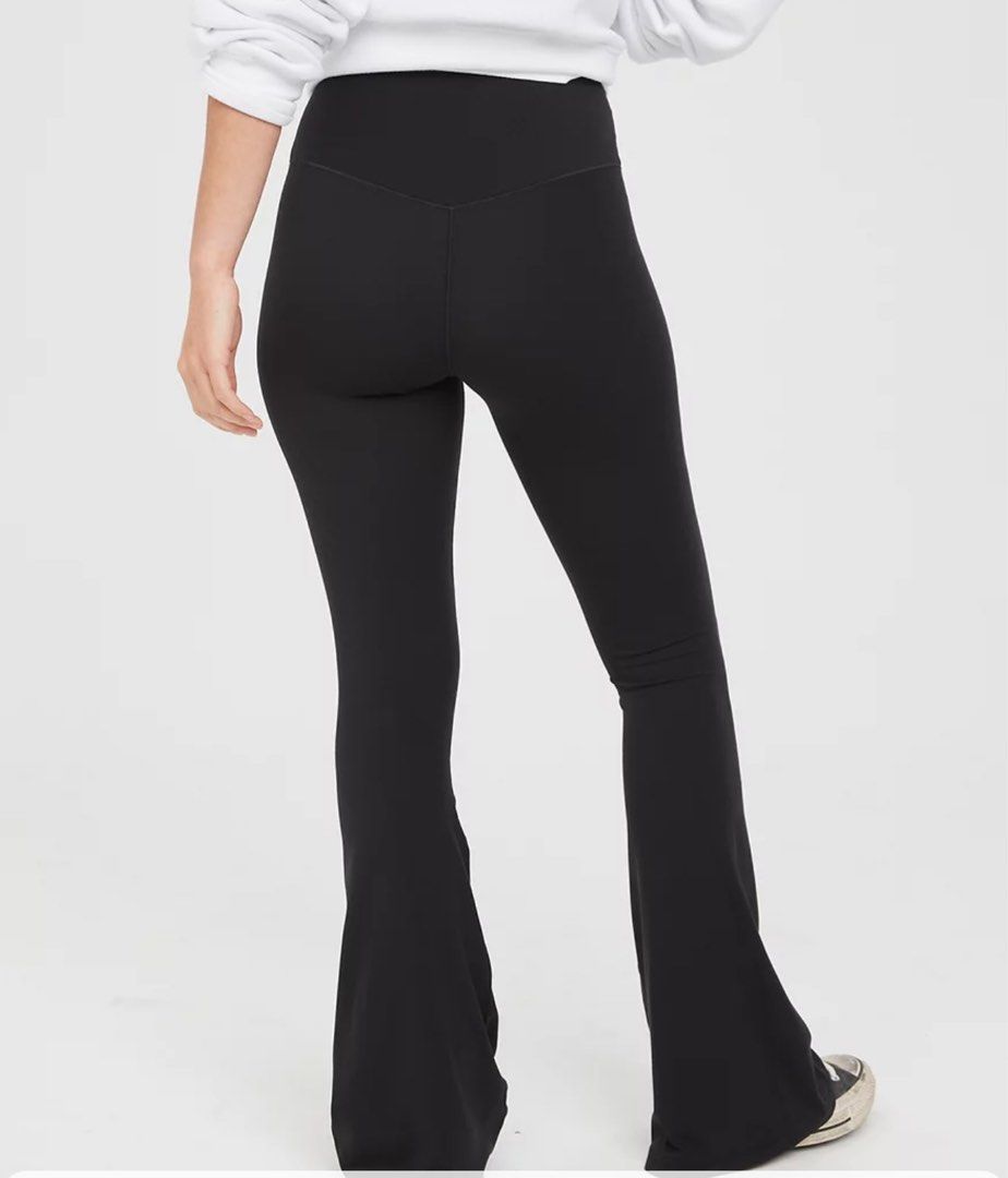 OFFLINE By Aerie Real Me High Waisted Ruched Flare Leggings