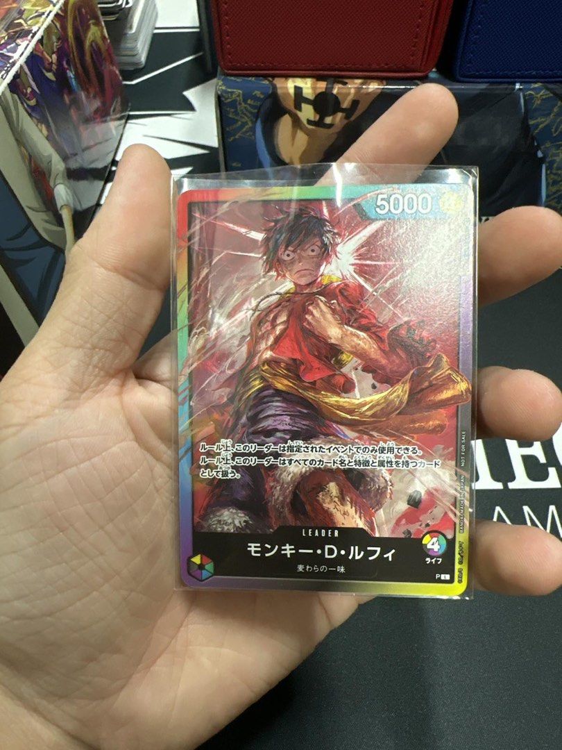 One piece card game rainbow luffy draft leader, Hobbies & Toys, Toys