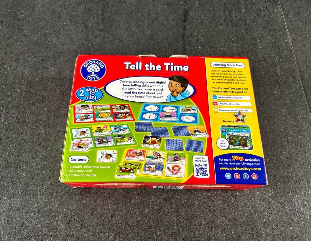 Orchard toys clearance tell the time