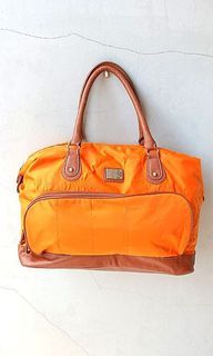 Original Orange Crocodile Shoulder Travel Weekend Bag Tas Bahu