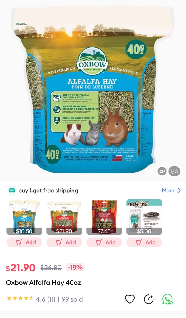 Alfalfa hay petco hot sale