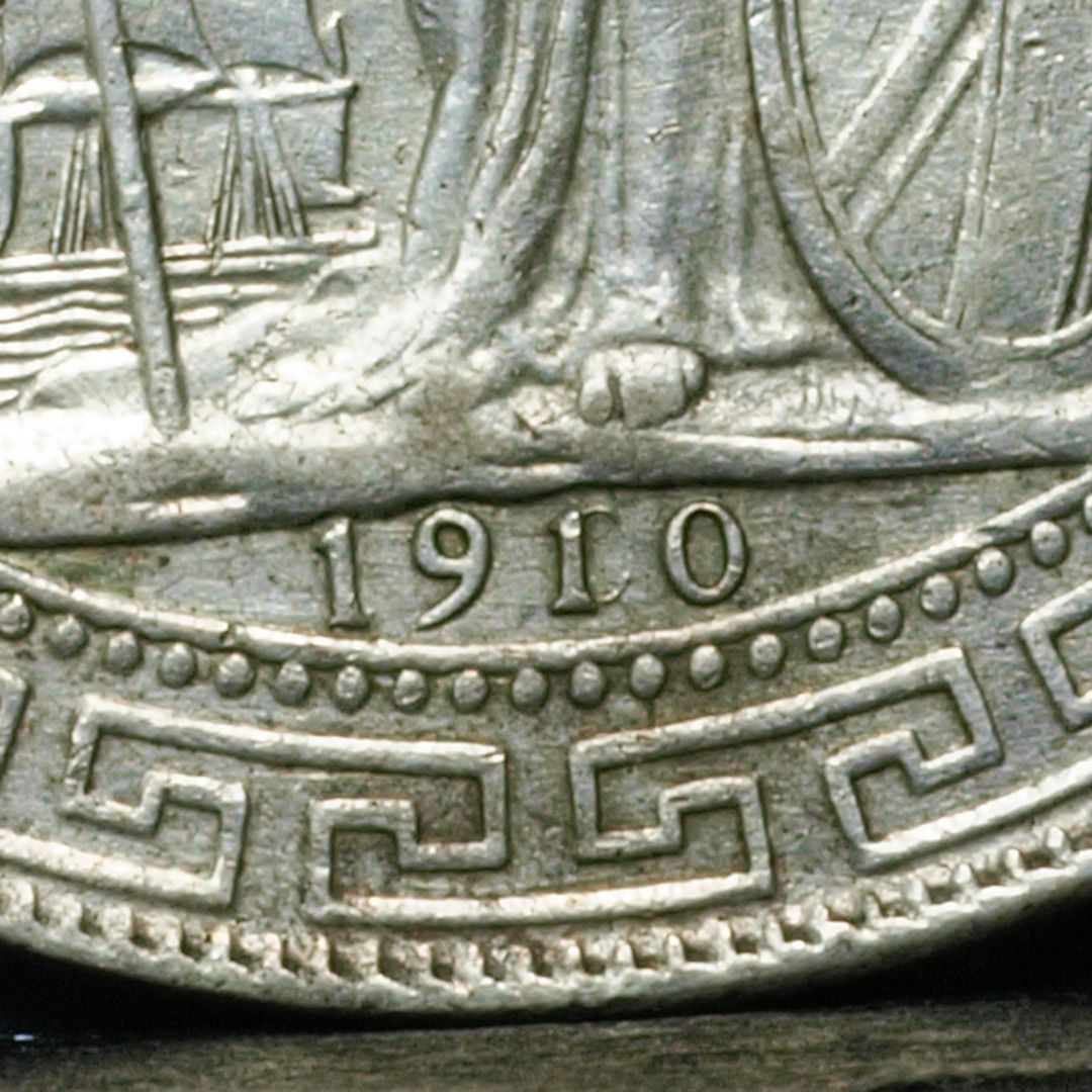 PCGS評級AU 1910/00B 騎版英國貿易銀站洋壹圓銀幣Trade Dollar