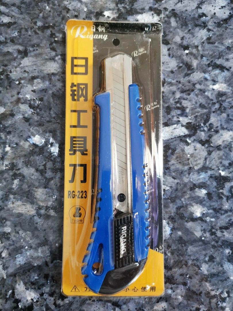 Pen Knife Rigang RG-223 L Type 18mm , Hobbies & Toys, Stationery ...