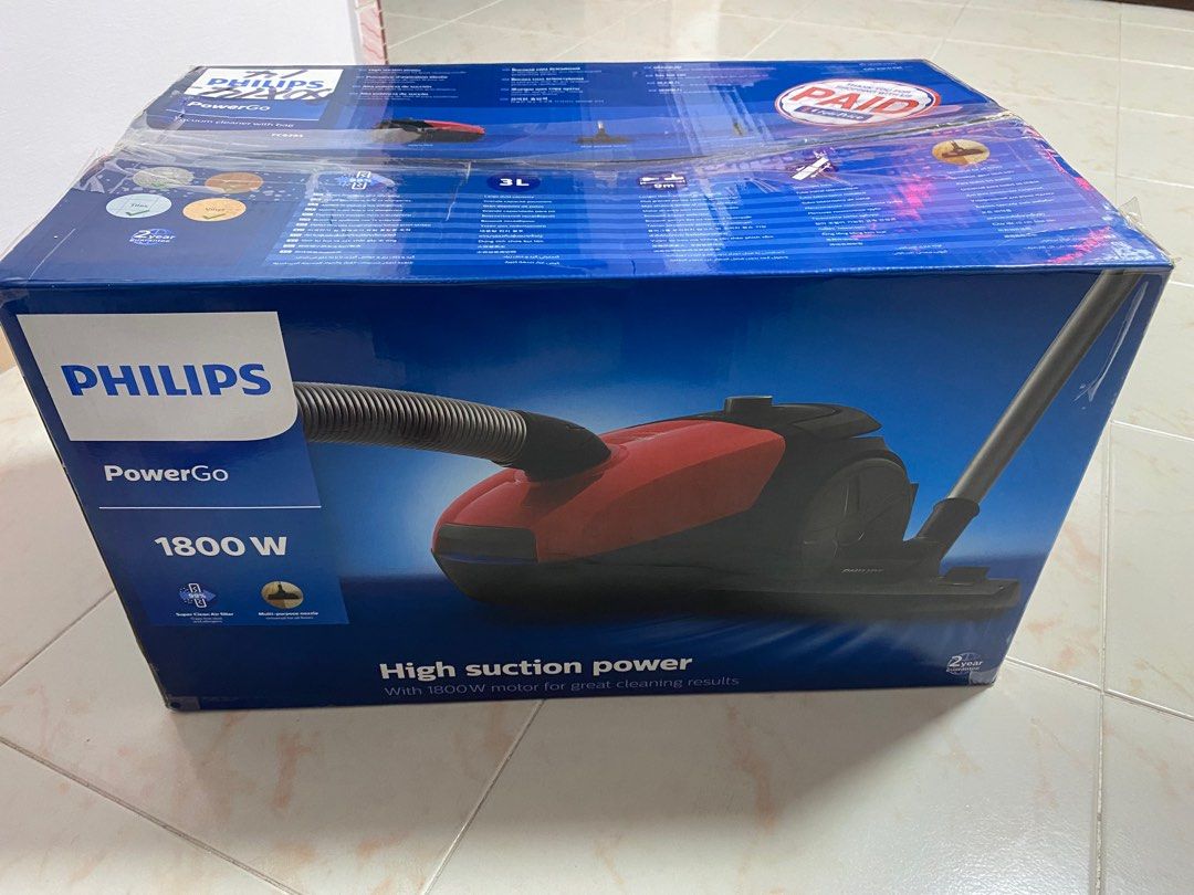 Philips Vacuum Cleaner powerGo FC 8293, TV & Home Appliances, Vacuum