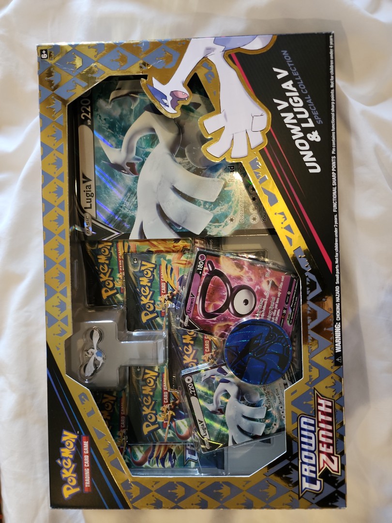 Pokemon Trading Card Game: Crown Zenith Unown V and Lugia V