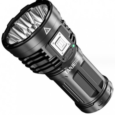 SG STOCK.. Portable 8 Beads Flashlight USB Rechargeable Torchlight ...