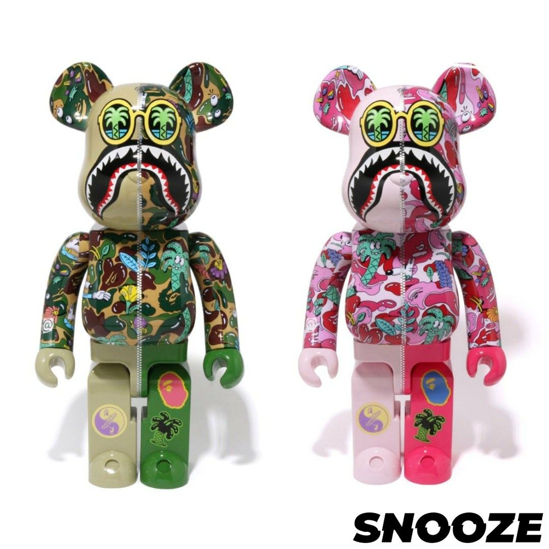 BAPE X STEVEN HARRINGTON 】SHARK BE@RBRICK 100% & 400