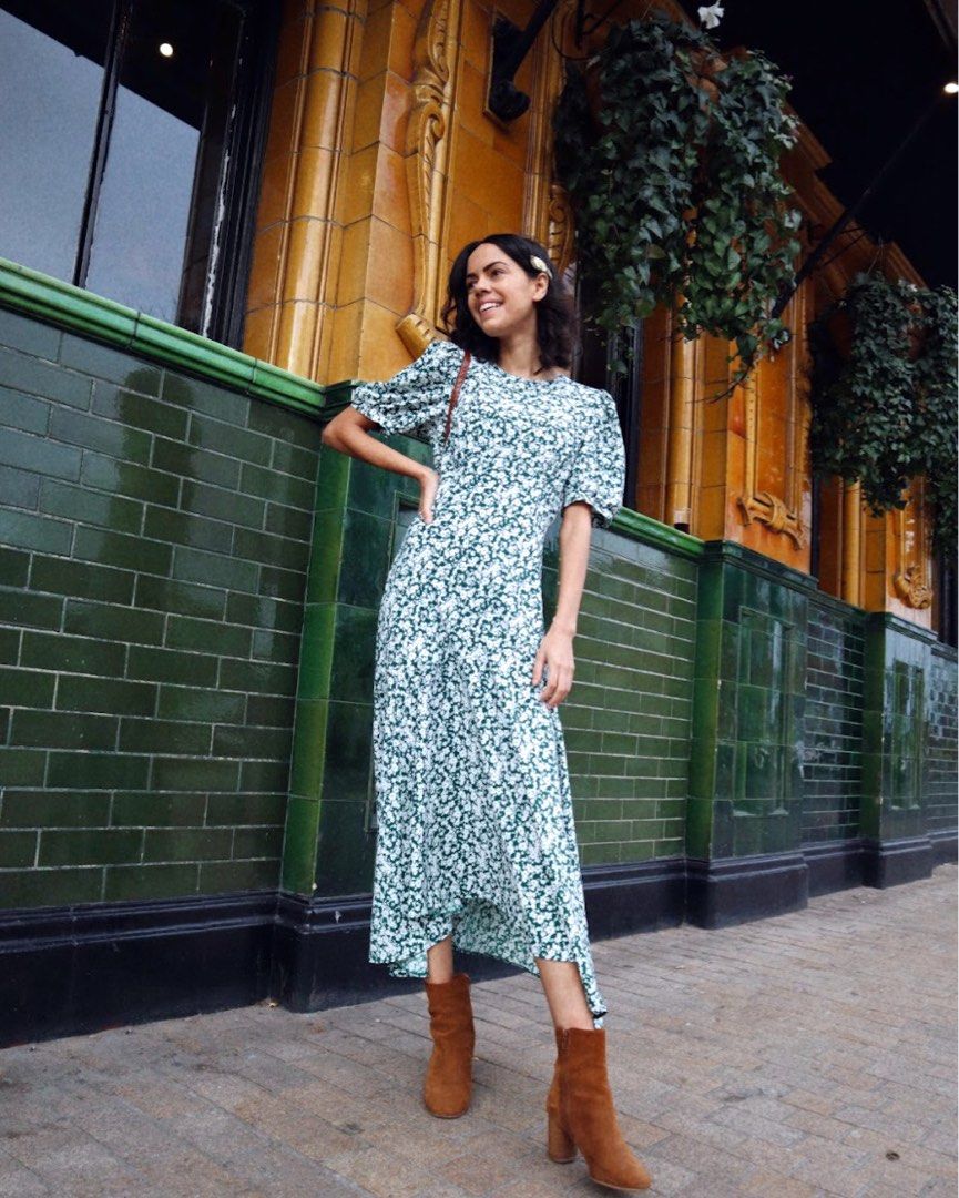 Primark green shop dress