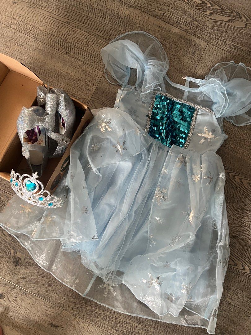 Frozen elsa clearance dress and shoes