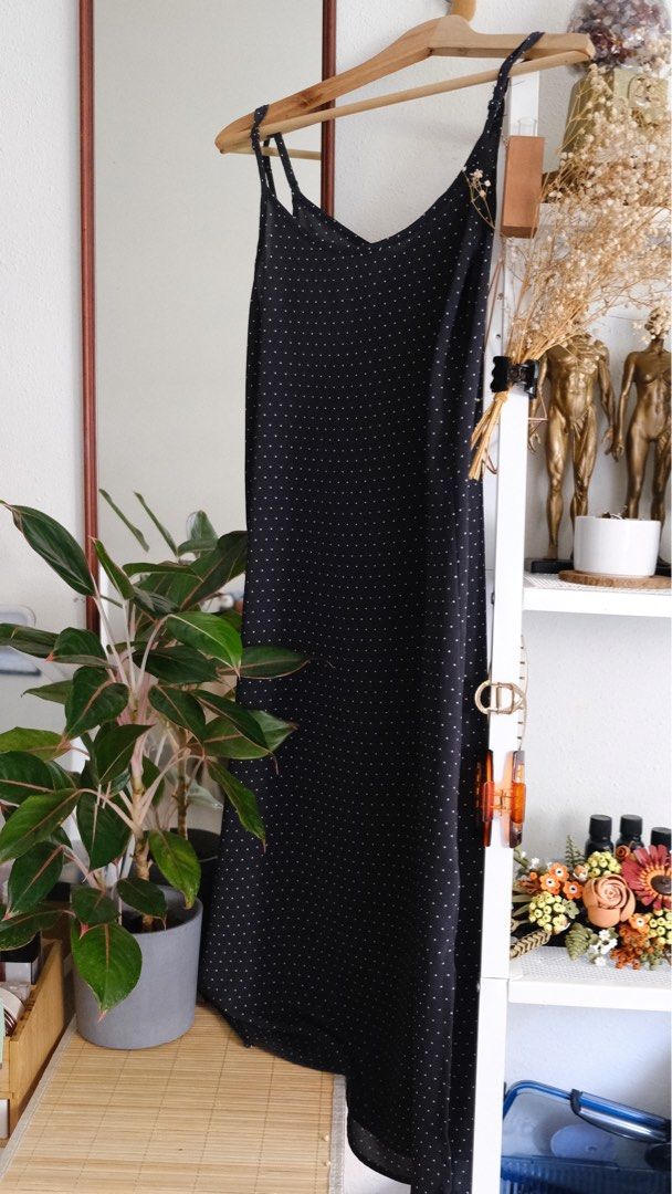Pull and Bear Poka Dotted Slip Dress Women s Fashion Dresses