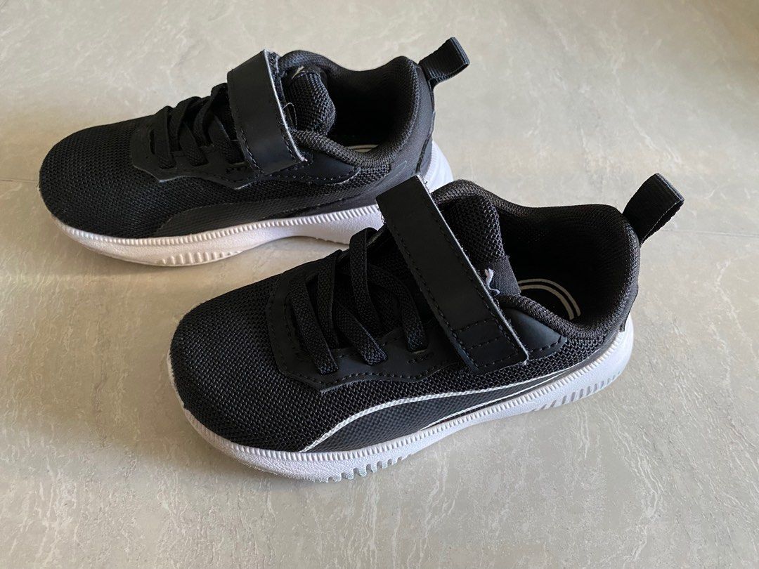 Puma black shoes, Babies & Kids, Babies & Kids Fashion on Carousell