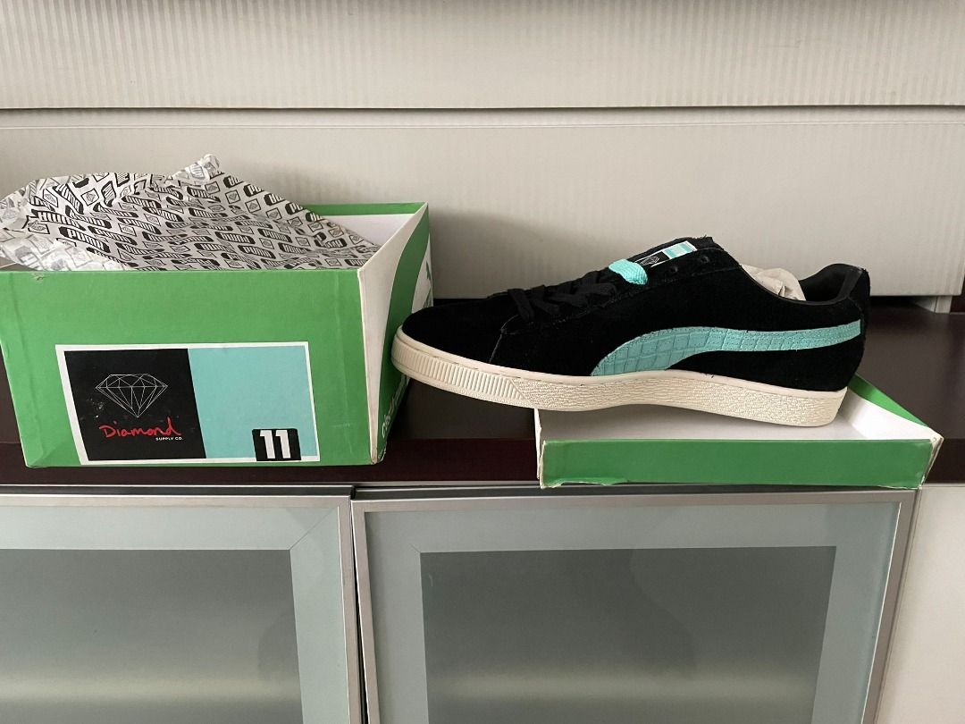 Puma suede diamond black cheap
