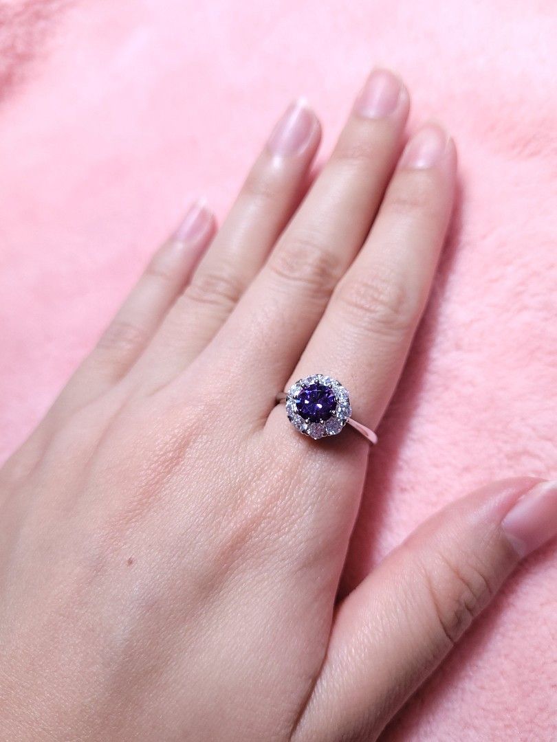 Purple moissanite store