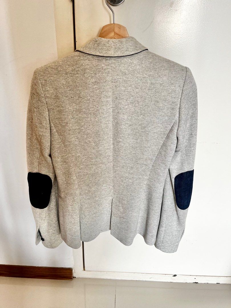 Zara elbow patch blazer top