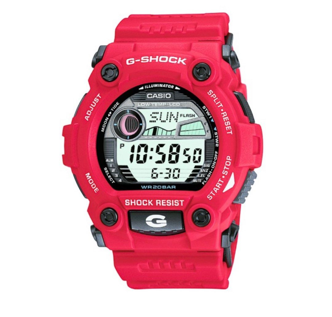 G shock clearance red mens watch