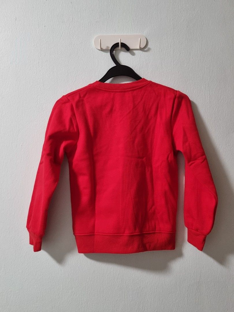 Red long sleeve sweater 2025
